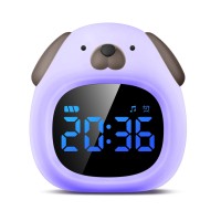 Alarm Clocks for Bedrooms with 8 Colors Night Light, 6 Sleep Sounds, OK to Wake Clock for Kids, Adults, Heavy Sleepers with Snooze Function, Cute Digital Alarm Clock for Girls/Boys/Teens