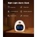 Alarm Clocks for Bedrooms with 8 Colors Night Light, 6 Sleep Sounds, OK to Wake Clock for Kids, Adults, Heavy Sleepers with Snooze Function, Cute Digital Alarm Clock for Girls/Boys/Teens